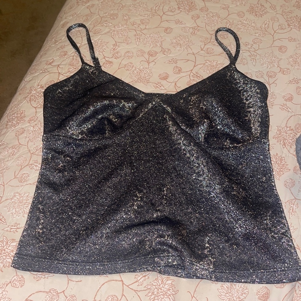 Black leopard tank top